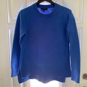 Banana Republic Women's Pullover Knit Sweater Blue Cotton Blend Medium